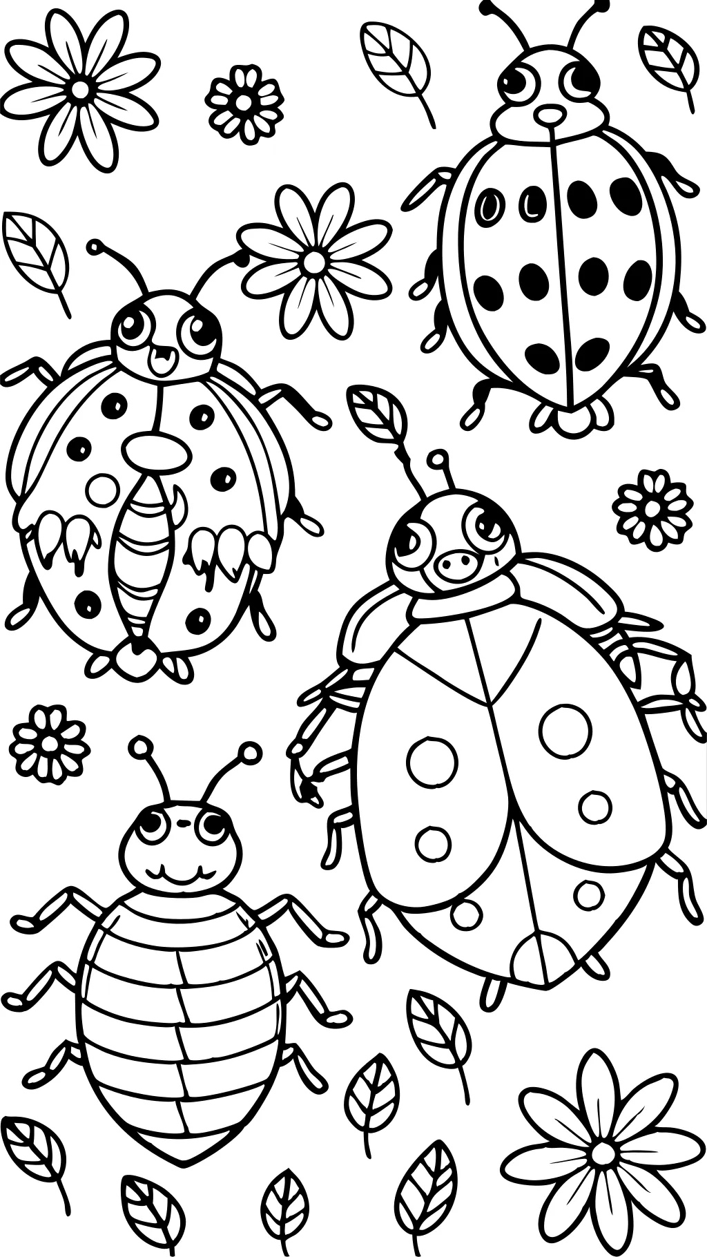 ladybugs coloring pages